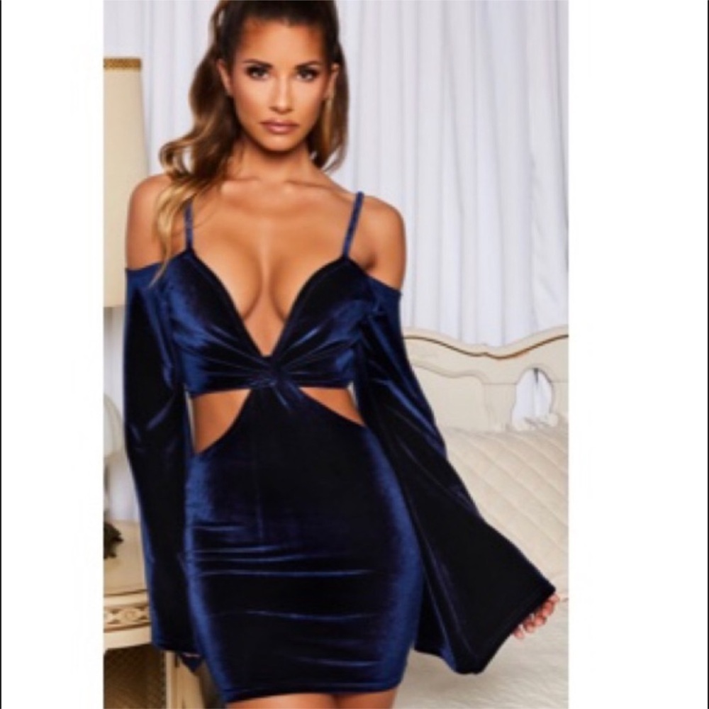 Velvet cut out oh Polly dress